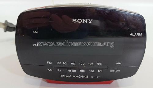 FM/AM Clock Radio Dream Machine ICF-C111; Sony Corporation; (ID = 2857110) Radio