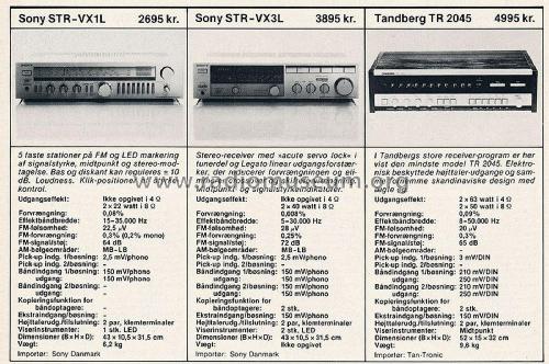 FM-AM Program Receiver STR-VX1L; Sony Corporation; (ID = 2803881) Radio