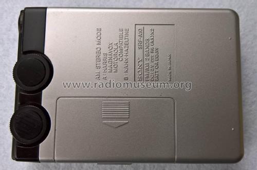 FM-AM Stereo Walkman SRF-A10; Sony Corporation; (ID = 2109097) Radio