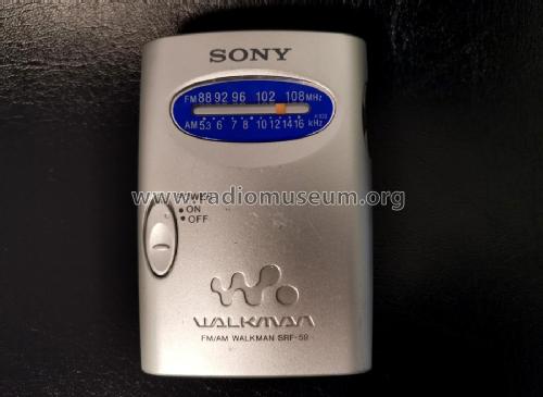 FM/AM Walkman SRF-59; Sony Corporation; (ID = 3008307) Radio