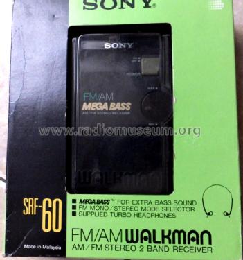 FM/AM Walkman SRF-60; Sony Corporation; (ID = 2917340) Radio