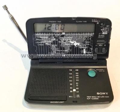 FM/AM World Time Clock Radio ICF-C2500; Sony Corporation; (ID = 2821737) Radio