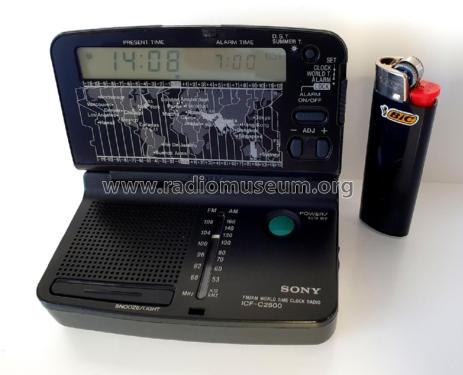 FM/AM World Time Clock Radio ICF-C2500; Sony Corporation; (ID = 3107931) Radio