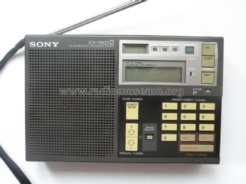 FM/LW/MW/SW PLL Synthesized Receiver ICF-7600D; Sony Corporation; (ID = 2871282) Radio