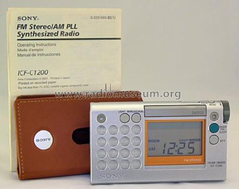 FM Stereo/AM PLL Synthesized Radio ICF-C 1200; Sony Corporation; (ID = 2915757) Radio