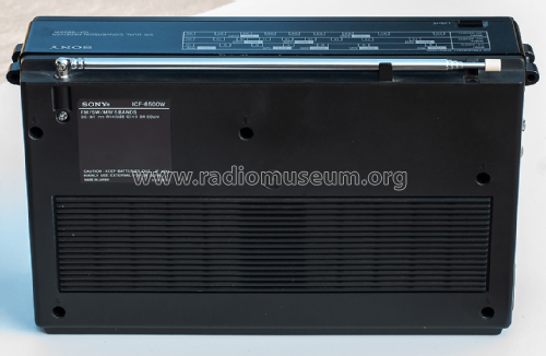 FM/SW/MW 5 Band Receiver ICF-6500W; Sony Corporation; (ID = 2683813) Radio