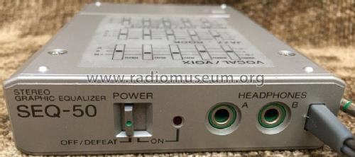 Graphic Equalizer SEQ-50; Sony Corporation; (ID = 2584964) Ampl/Mixer