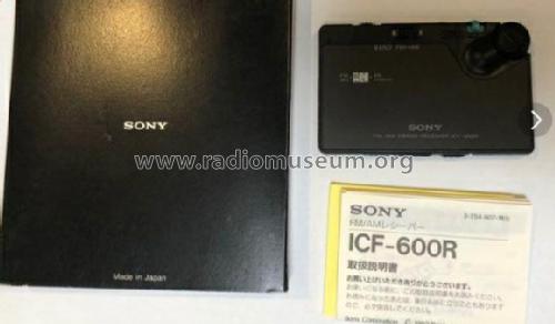 ICF-600R; Sony Corporation; (ID = 2915519) Radio