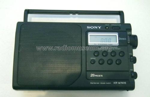 ICF-M760S Radio Sony Corporation; Tokyo, build 1997 ??, 6 pictures 