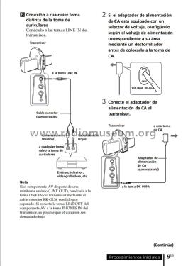 Sony infrared stereo online transmitter