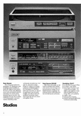 Integrated Stereo Amplifier TA-V7; Sony Corporation; (ID = 2804781) Ampl/Mixer