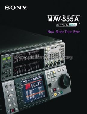 Video Disk Recorder MAV-555A; Sony Corporation; (ID = 3098963) R-Player