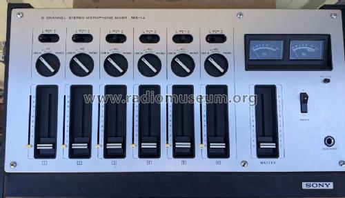 6 Channel Portable Stereo Microphone Mixer MX-14; Sony Corporation; (ID = 2770405) Ampl/Mixer