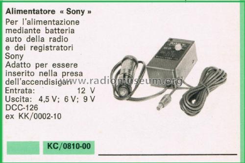 Power Supply DCC-126; Sony Corporation; (ID = 3119275) Power-S