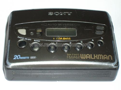 Radio Cassette Player Walkman WM-FX453 Radio Sony Corporation;