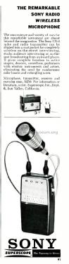 Radio Microphone Transmitter CR-4 with CRT-4; Sony Corporation; (ID = 2837080) Micrófono/PU
