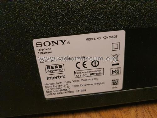 SMART TV, OLED Full HD KD-55AG8; Sony Corporation; (ID = 2915220) Télévision