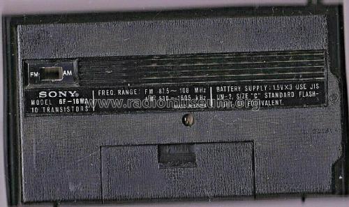 Solid State 6F-16WA; Sony Corporation; (ID = 2483728) Radio