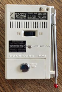 Solid State 9 Transistor 2F-23W; Sony Corporation; (ID = 2900015) Radio