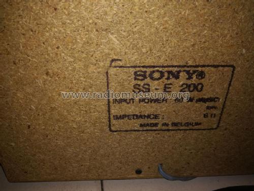 3-Way Speaker System SS-E200; Sony Corporation; (ID = 2821168) Speaker-P