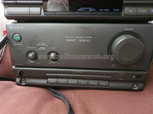 Mini Hi-Fi Component System MHC-3800; Sony Corporation; (ID = 2903285) Radio