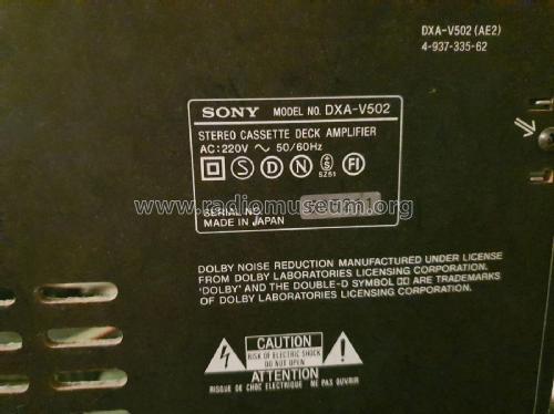 Stereo Cassette Deck Amplifier Radio Sony Corporation 
