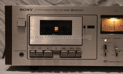 Stereo Cassette Deck TC-206SD; Sony Corporation; (ID = 2136682) R-Player