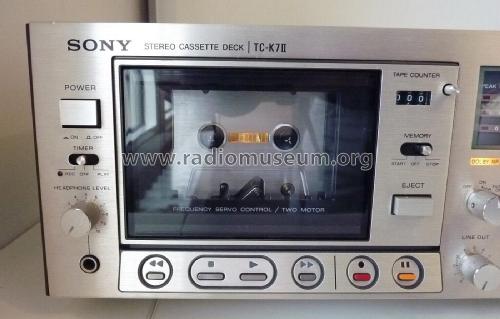 Stereo Cassette Deck TC-K7 II ; Sony Corporation; (ID = 2854021) Reg-Riprod