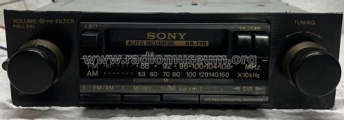 Stereo Cassette Receiver XR-170; Sony Corporation; (ID = 2839645) Car Radio