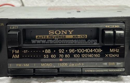 Stereo Cassette Receiver XR-170; Sony Corporation; (ID = 2839646) Car Radio