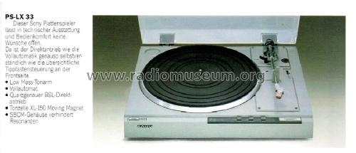 Stereo Turntable System Ps Lx R Player Sony Corporation Radiomuseum Org