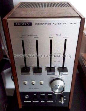 Integrated Amplifier TA-88; Sony Corporation; (ID = 2157688) Ampl/Mixer