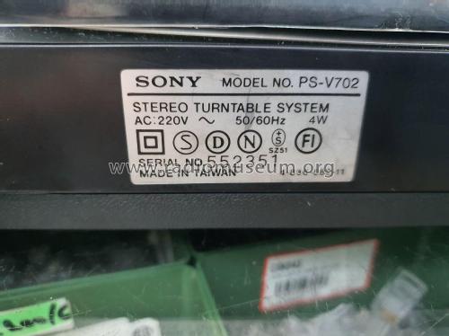 Stereo Turntable System PS-V702; Sony Corporation; (ID = 2989086) R-Player