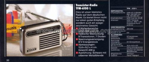 TFM-6100L; Sony Corporation; (ID = 2132519) Radio