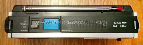 Time in Matic FM-SW-MW ICF-5350 Radio Sony Corporation; | Radiomuseum