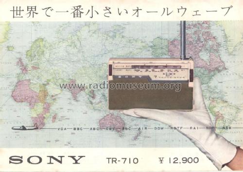 7 Transistor TR-710, TR-710-C, TR-710-K; Sony Corporation; (ID = 3127734) Radio