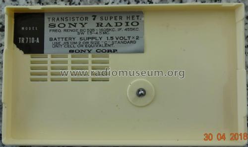 Marine 7 Transistor TR-710A; Sony Corporation; (ID = 2252539) Radio