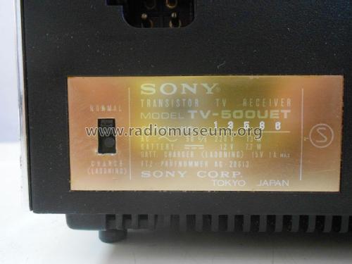 TV-500 UET; Sony Corporation; (ID = 2154773) Television