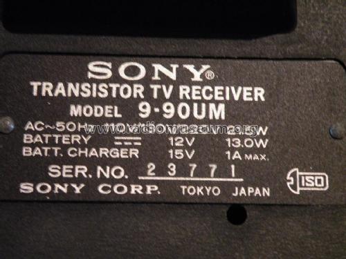 TV-9-90 UM; Sony Corporation; (ID = 2241812) Television