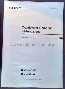 Trinitron KV-25C5E ; Sony España; Hispano (ID = 3120961) Televisión
