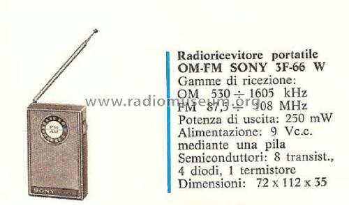 3F-66W; Sony Corporation; (ID = 2094130) Radio