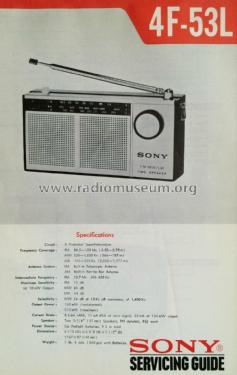 4 F-53 L; Sony Corporation; (ID = 1841241) Radio