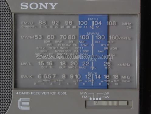 4Band Receiver ICF-850 L; Sony Corporation; (ID = 1616879) Radio