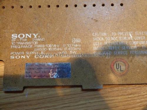 8F-11W; Sony Corporation; (ID = 1765468) Radio