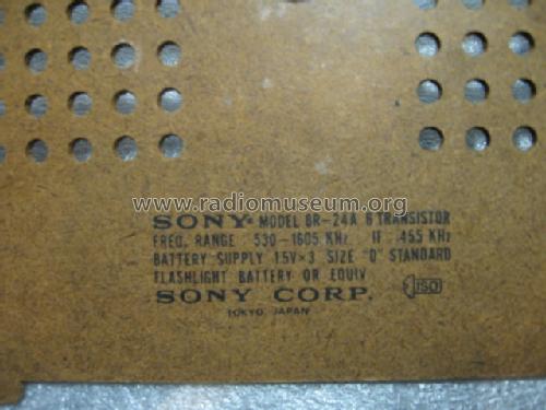 6 Transistor 8R-24A; Sony Corporation; (ID = 1576769) Radio