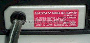 AC Power Adaptor / Battery Charger ACP-420; Sony Corporation; (ID = 1038650) Power-S