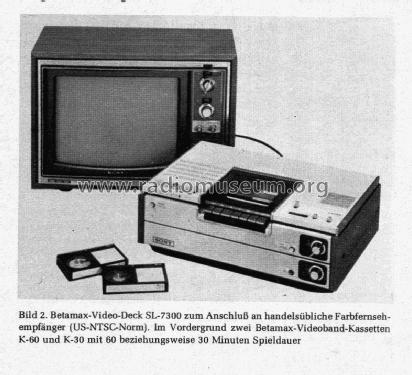 Betamax Videorecorder SL-7300 R-Player Sony Corporation; | Radiomuseum
