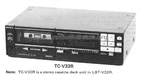 Stereo Cassette Deck TC-V33R R-Player Sony Corporation 