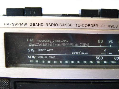 Cassette-Corder 3 Bands CF-490S; Sony Corporation; (ID = 1429856) Radio