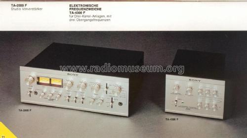 Channel Dividing Stereo Pre-Amplifier TA-4300F; Sony Corporation; (ID = 2093733) Verst/Mix